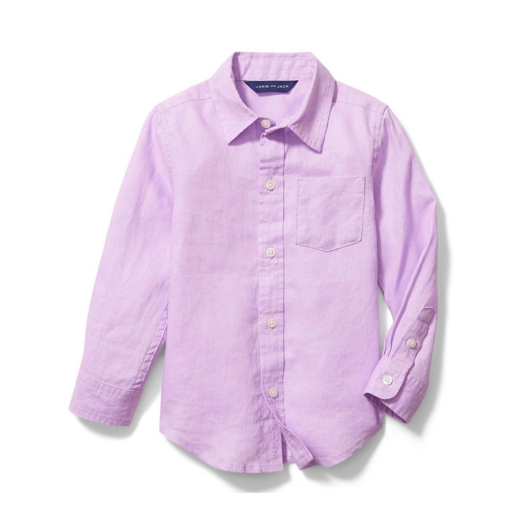 Janie and Jack LINEN SHIRT boys